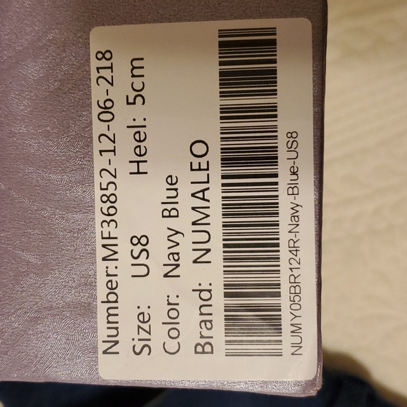 Women's Brand New Navy Blue Ankle Boots Size 8 - Picture 5 of 6